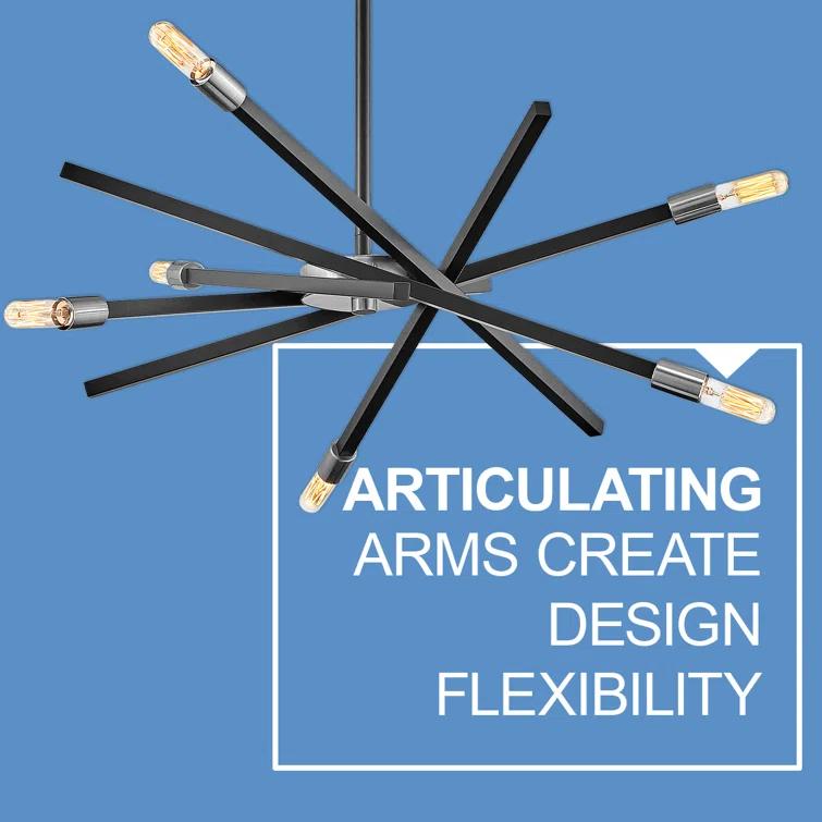 Archer 6 - Light Sputnik Modern Linear Chandelier
