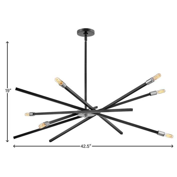 Archer 6 - Light Sputnik Modern Linear Chandelier