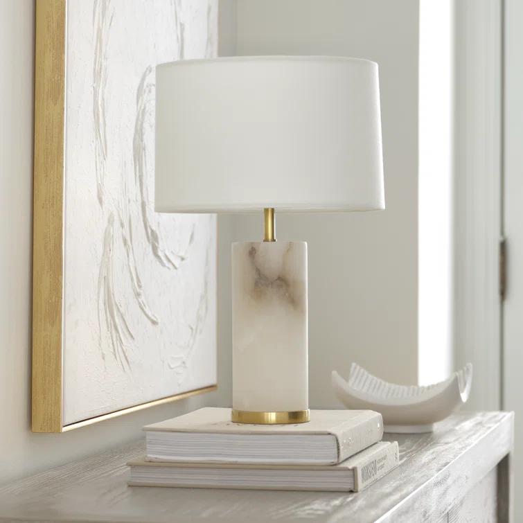 16" Clear Crystal and Polished Nickel Cordless LED Table Lamp