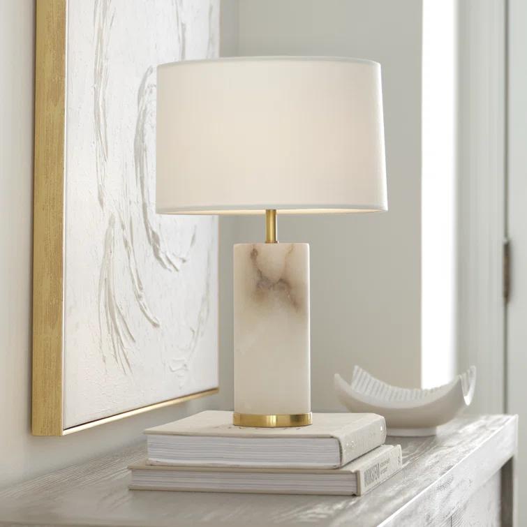 16" Clear Crystal and Polished Nickel Cordless LED Table Lamp