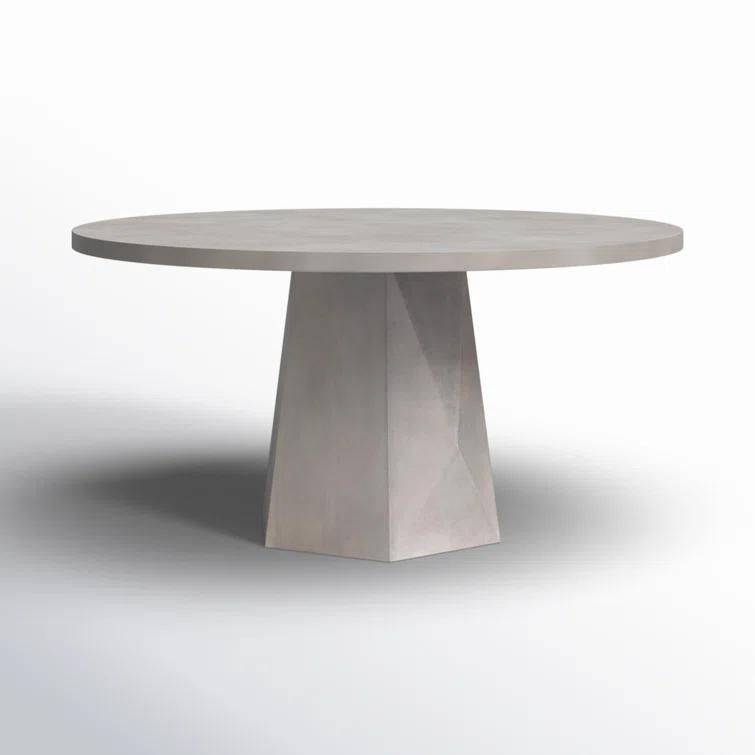 Schuller Indoor / Outdoor Round Dining Table - Gray