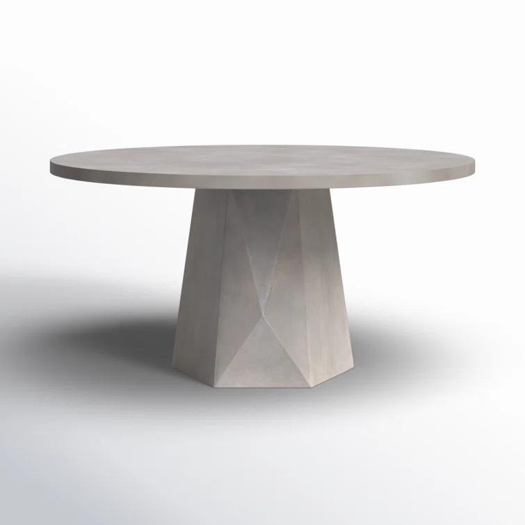 Schuller Indoor / Outdoor Round Dining Table - Gray