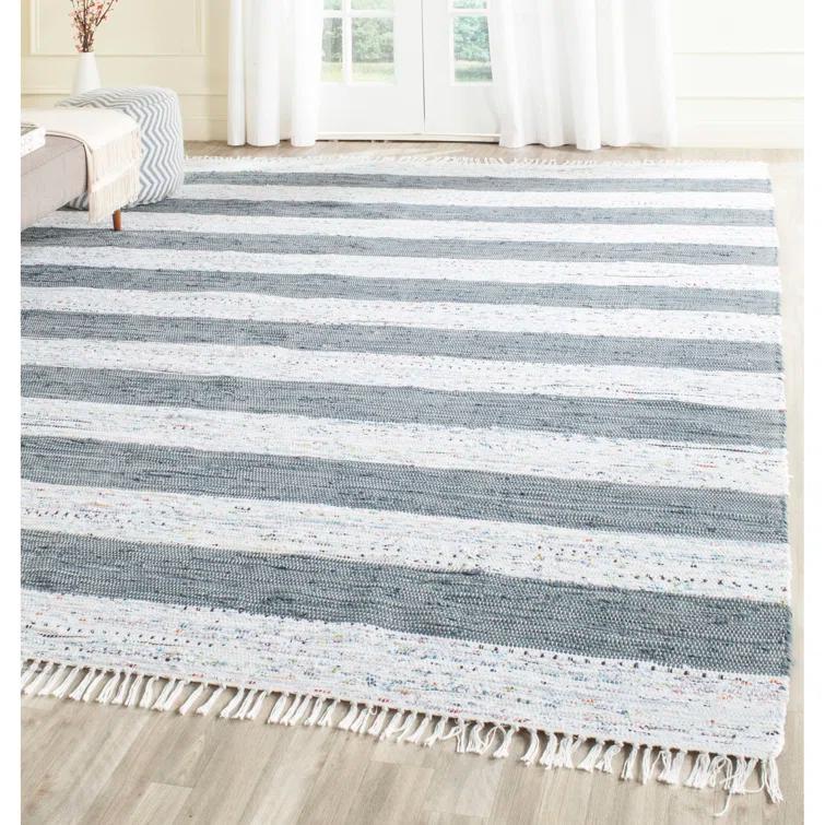 Yokum Hand Woven Cotton Striped Rug