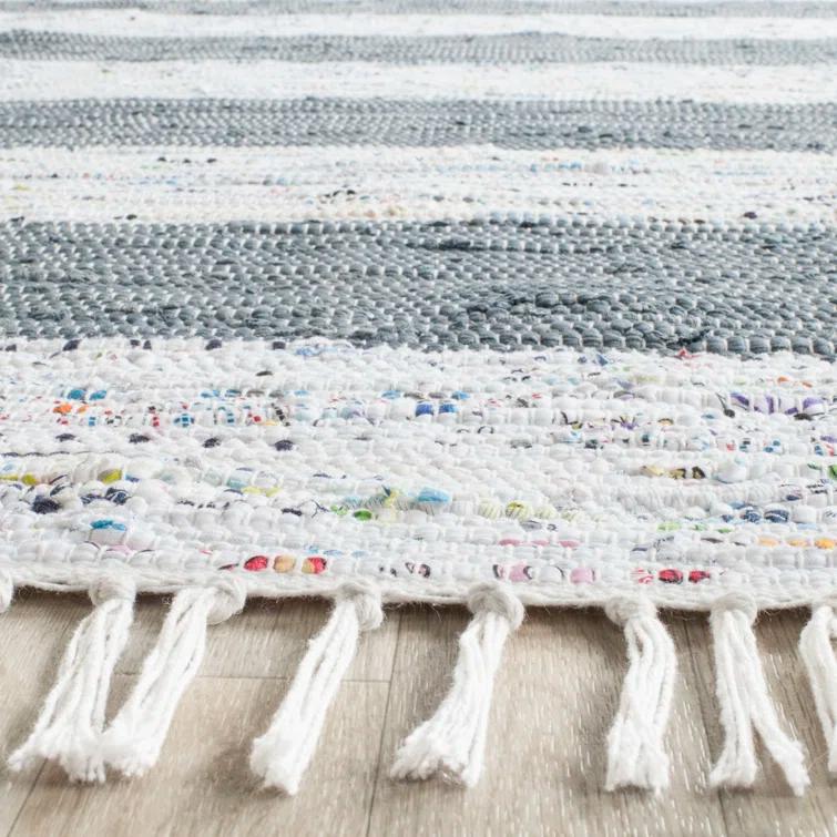 Yokum Hand Woven Cotton Striped Rug