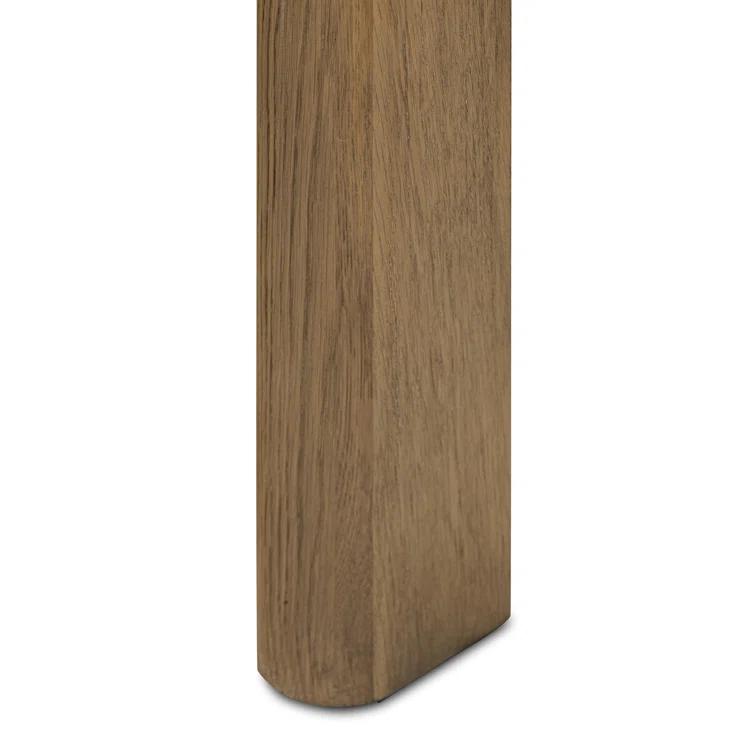 Light Brown Oak Extendable Rectangular Dining Table