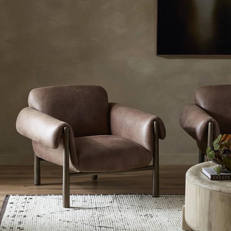Four Hands Olia Leather Armchair | Perigold