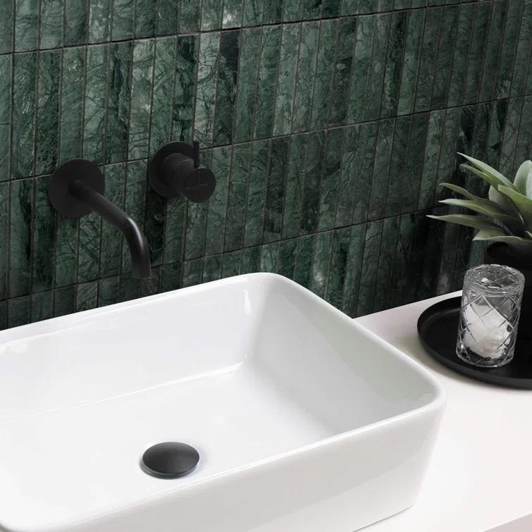 12.52" x 11.89" Honed Flucted Natural Marble Mosaic Tile