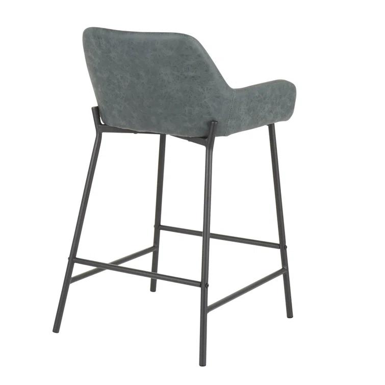 Greely Upholstered Counter Stool with Metal Frame