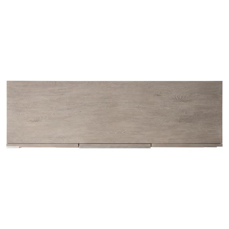 Azlin 64'' Chai and Steel Dust Sideboard with Geometric Overlay