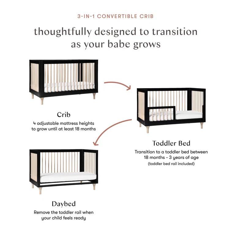 Lolly 3-in-1 Convertible Crib