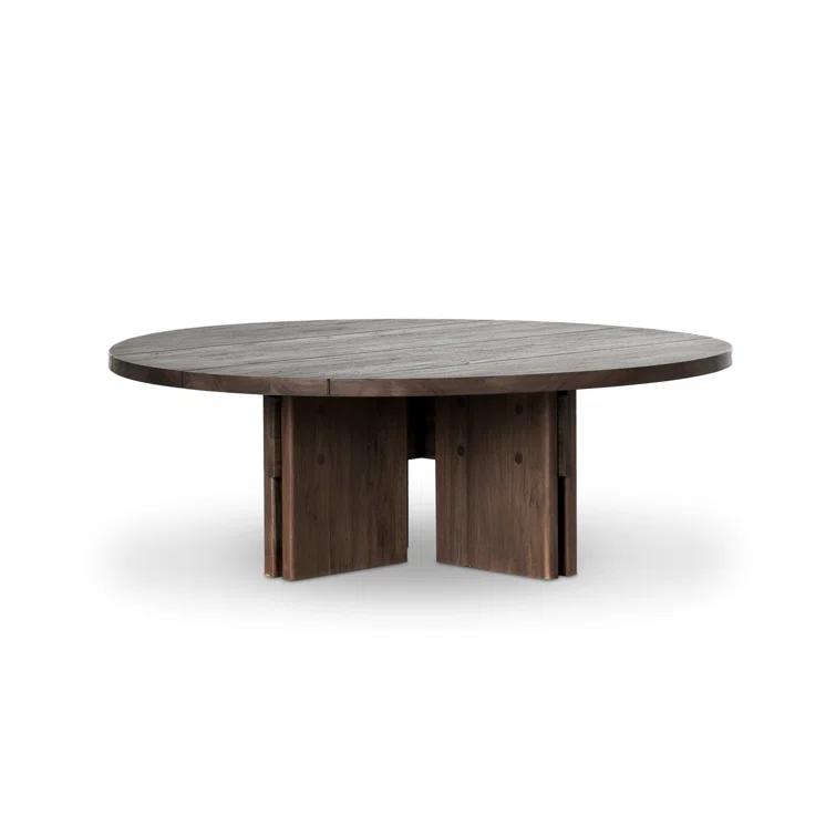 Robertson 48" Toasted Brown Teak Round Outdoor Coffee Table