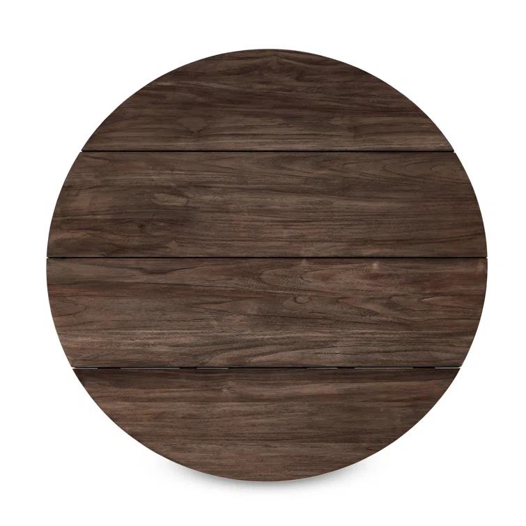 Robertson 48" Toasted Brown Teak Round Outdoor Coffee Table