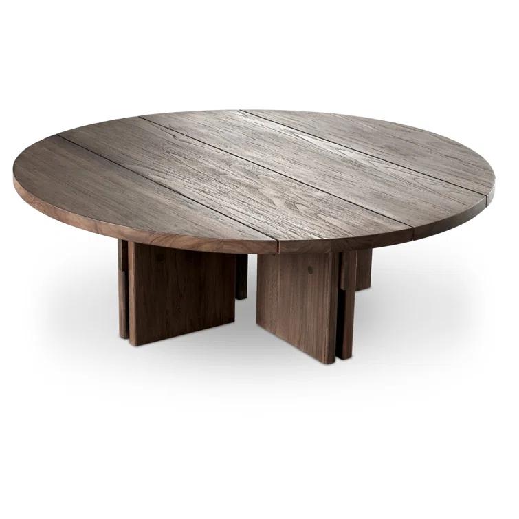 Robertson 48" Toasted Brown Teak Round Outdoor Coffee Table