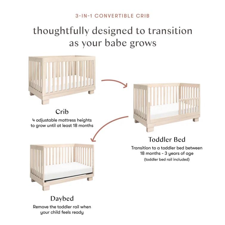 Modo 3-in-1 Convertible Crib