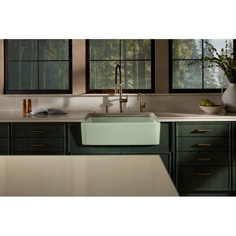 Whitehaven® Self-Trimming 36" L x 22" W Farmhouse Kitchen Sink
