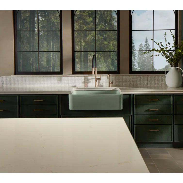 Whitehaven® Self-Trimming 36" L x 22" W Farmhouse Kitchen Sink