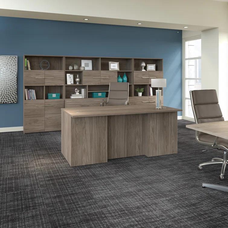 Office 500 72W L Shaped Executive Desk with Drawers