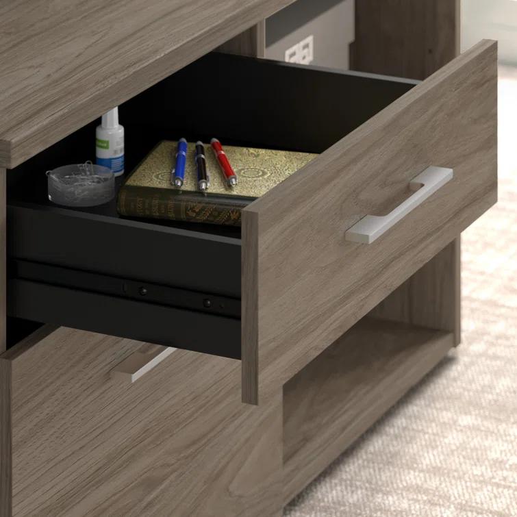 Office 500 72W L Shaped Executive Desk with Drawers