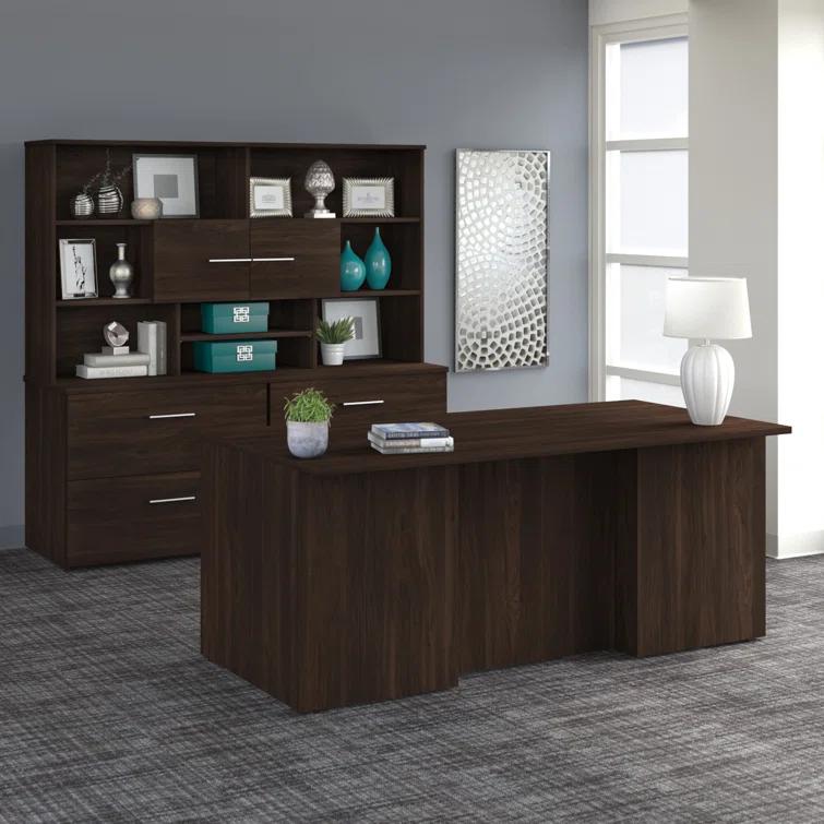 Office 500 Collection L-Shaped Executive Desk