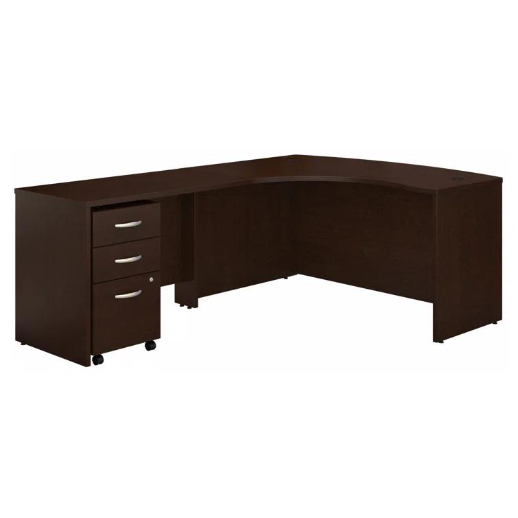 Series C L Shaped Desk with Mobile File Cabinet