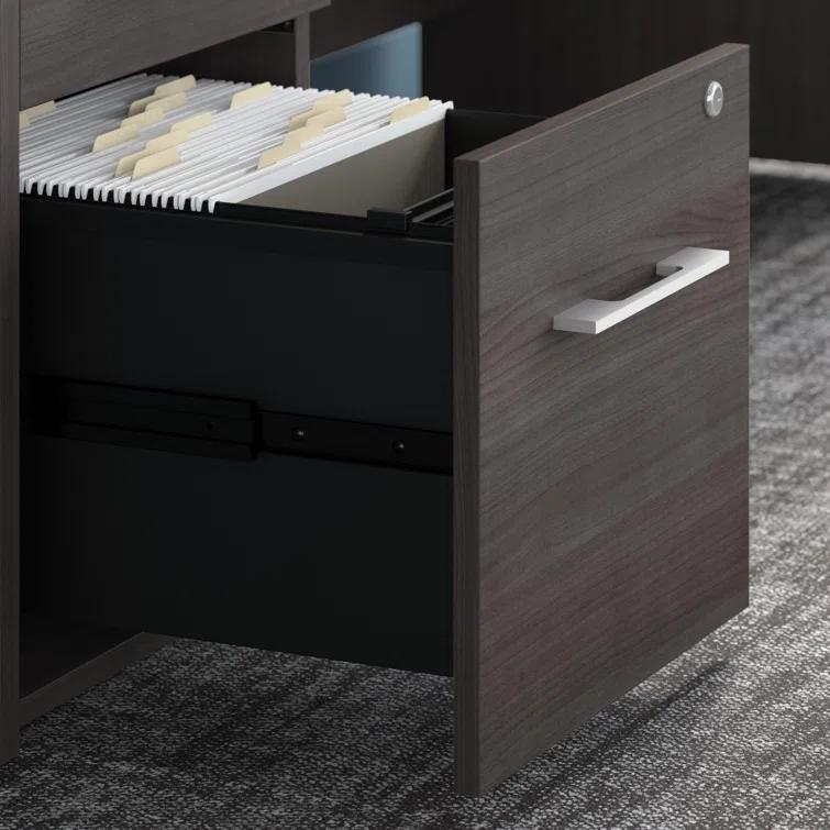 Office 500 72W L Shaped Executive Desk with Drawers