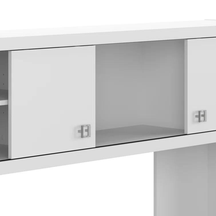 Echo 2-Piece L-Shape Computer Desk Office Set with Hutch