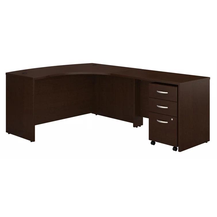 Series C L Shaped Desk with Mobile File Cabinet