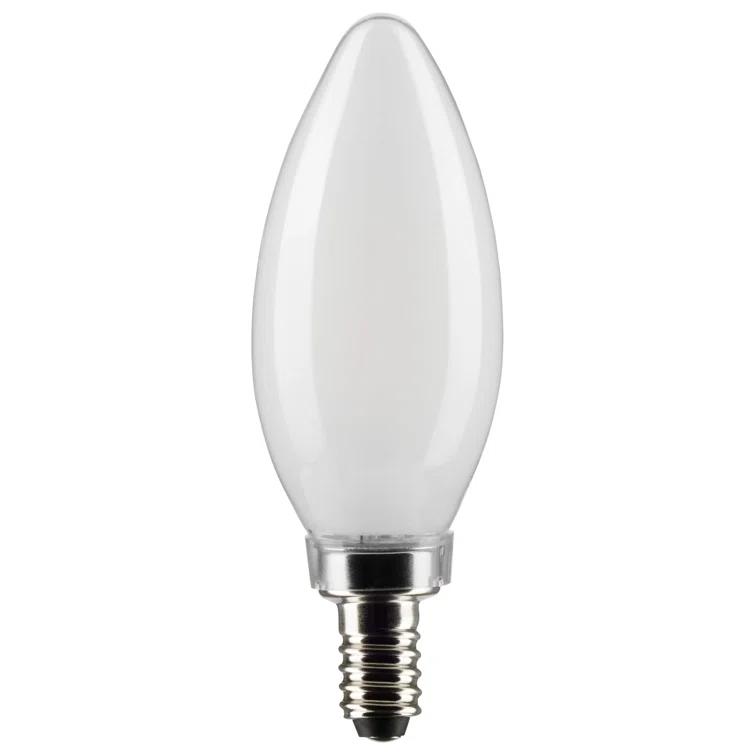 Satco Lighting 5.5 Watt Dimmable B11 Candelabra (E12) LED Bulb - 500 Lumens, And 90CRI S21279