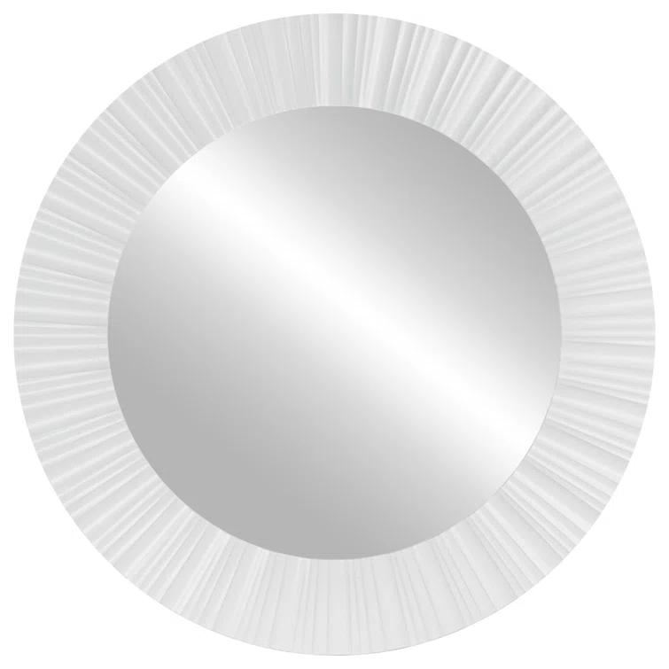 Northlight Seasonal Elegant 20" Contemporary Fluted Round Mirror Wall Decor & Reviews | Wayfair