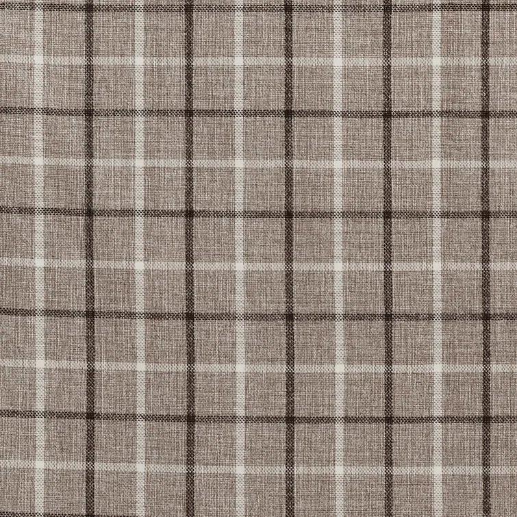Anaheim Woven Plaid Room Darkening Thermal Fleece Lined Single Curtain Panel