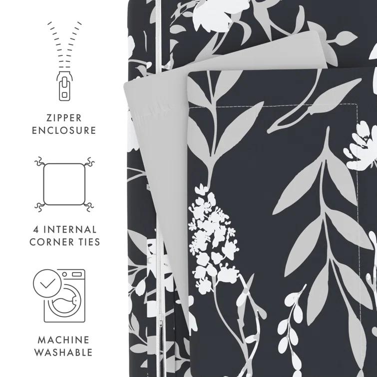 Secret Garden Pattern Reversible Duvet Cover Set
