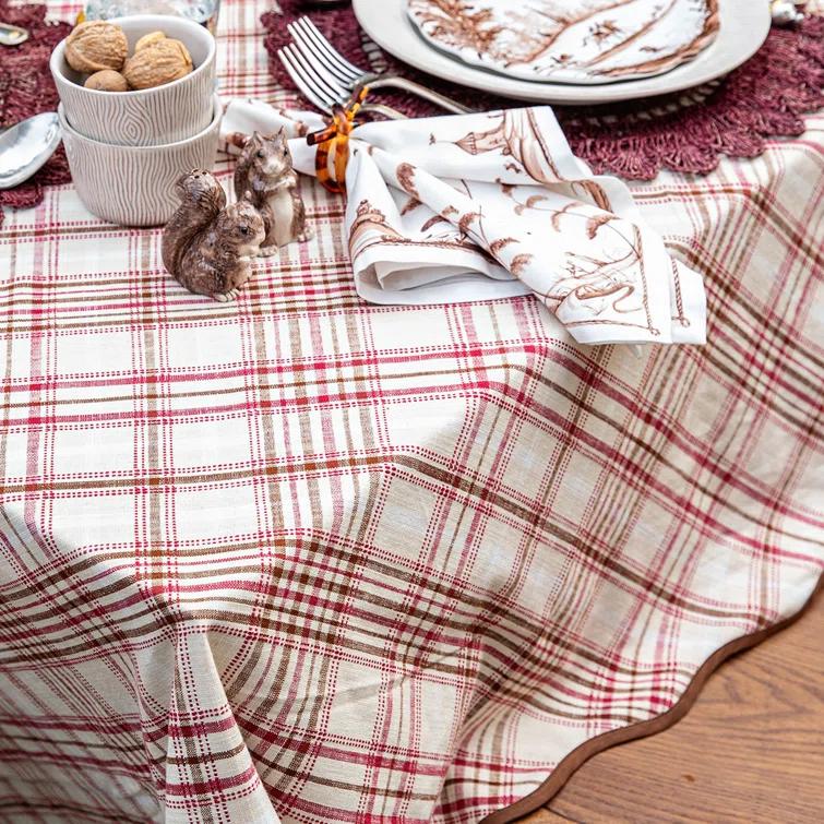 Juliska Harvest Tartan Square Tablecloth