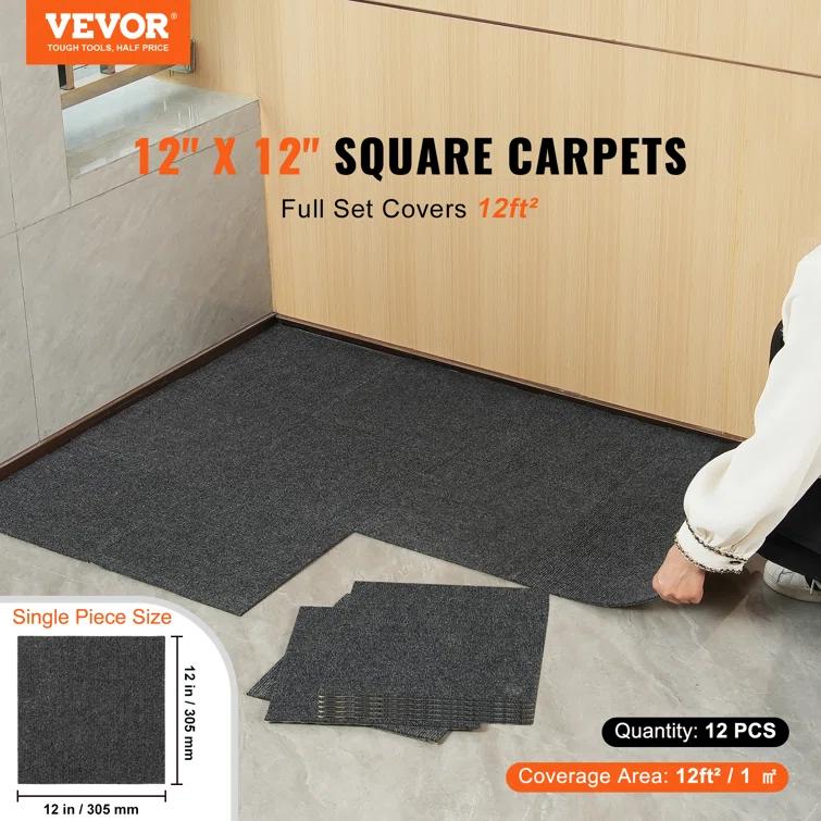12'' W x 12'' L Level Cut And Loop Polyester Carpet Tile