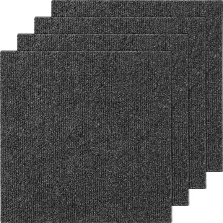 12'' W x 12'' L Level Cut And Loop Polyester Carpet Tile