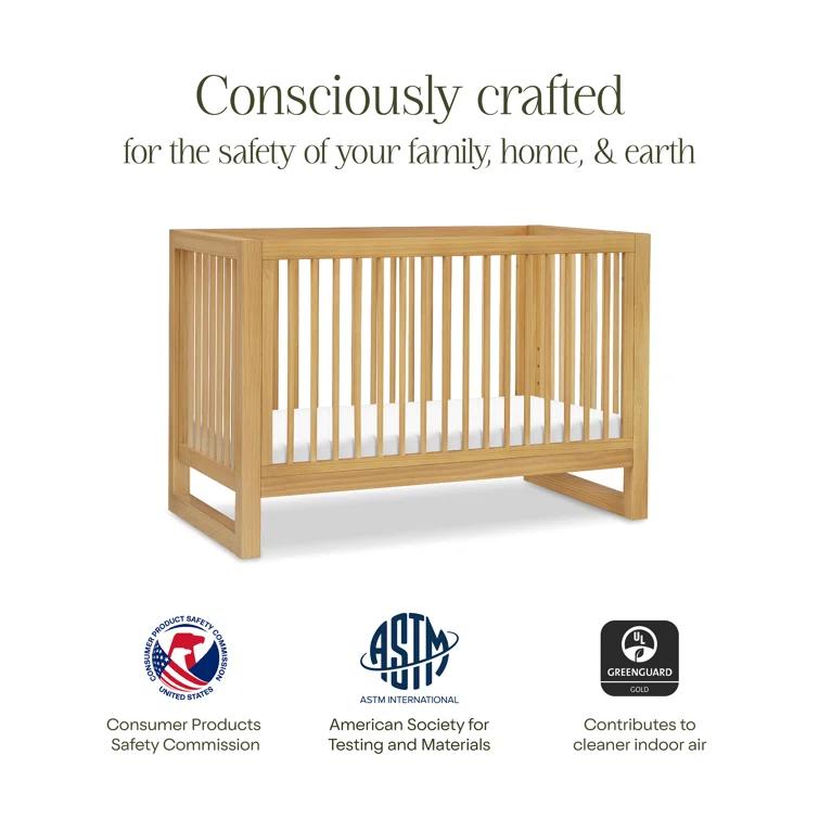 Nantucket Greenguard Gold Certified 3 -in-1 Convertible Crib
