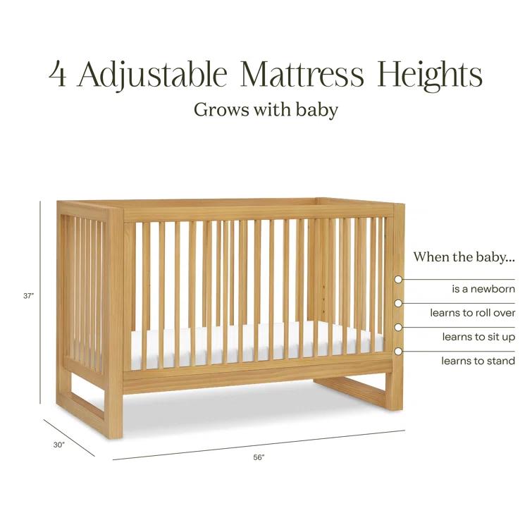 Nantucket Greenguard Gold Certified 3 -in-1 Convertible Crib