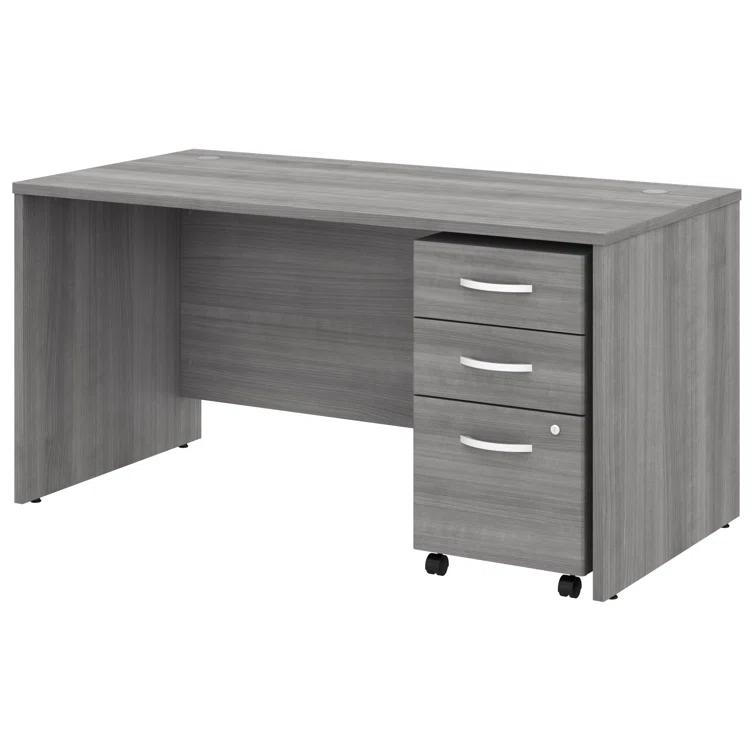 Studio C Executive Office Desk with Mobile File Cabinet