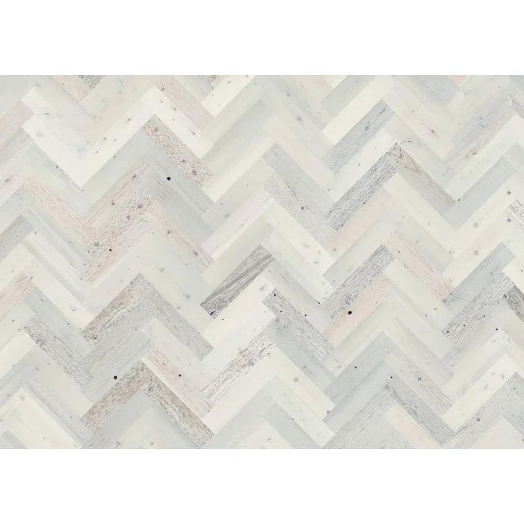 Timberchic River Reclaimed Wooden Wall planks - Simple Peel & Stick Wall Covering Application for DIY Accent Wall & Home Improvement - Premium Wall Paneling - Herringbone Pattern