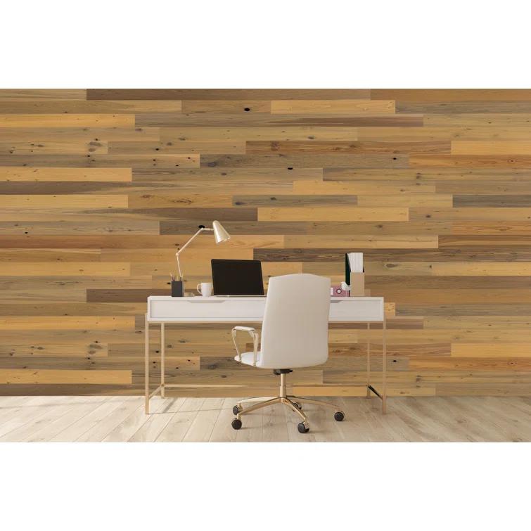 Timberchic River Reclaimed Wooden Wall planks - Simple Peel & Stick Wall Covering Application for DIY Accent Wall & Home Improvement - Modern, Premium Wall Paneling