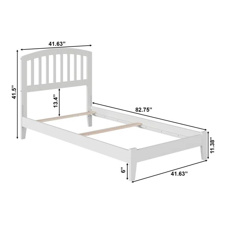 Solid Wood Panel Bed by Winston Porter