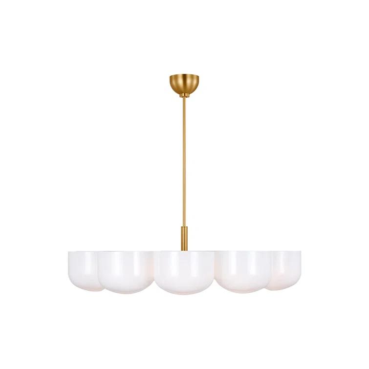 Cheverny Chandelier by Christiane Lemieux - Burnished Brass / 36"Dia