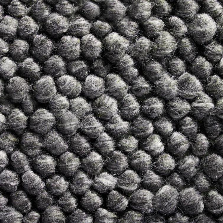 Town & Country Terra Olea Bubble Texture Handcrafted Area Rug Grey