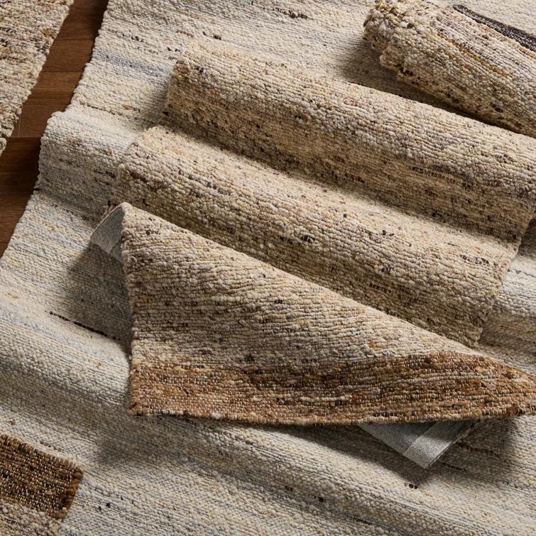 TOWN & COUNTRY Terra Montana Handcrafted Area Rug Beige/Dark Brown