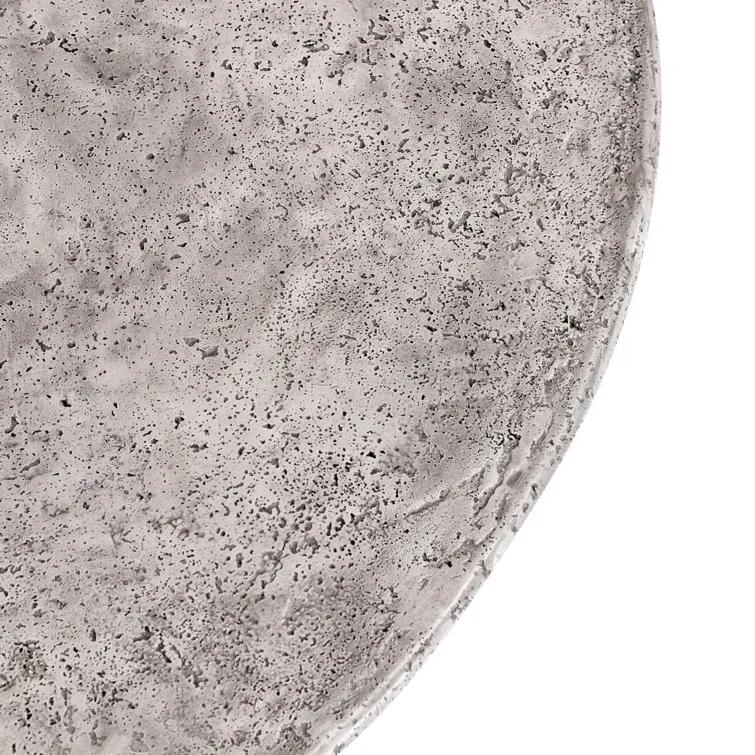 Debbie 51" Light Grey Concrete Pedestal Dining Table