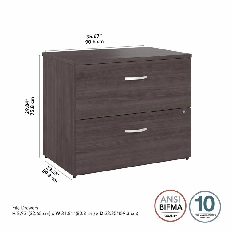 Studio C 36'' Wide 2 -Drawer File Cabinet