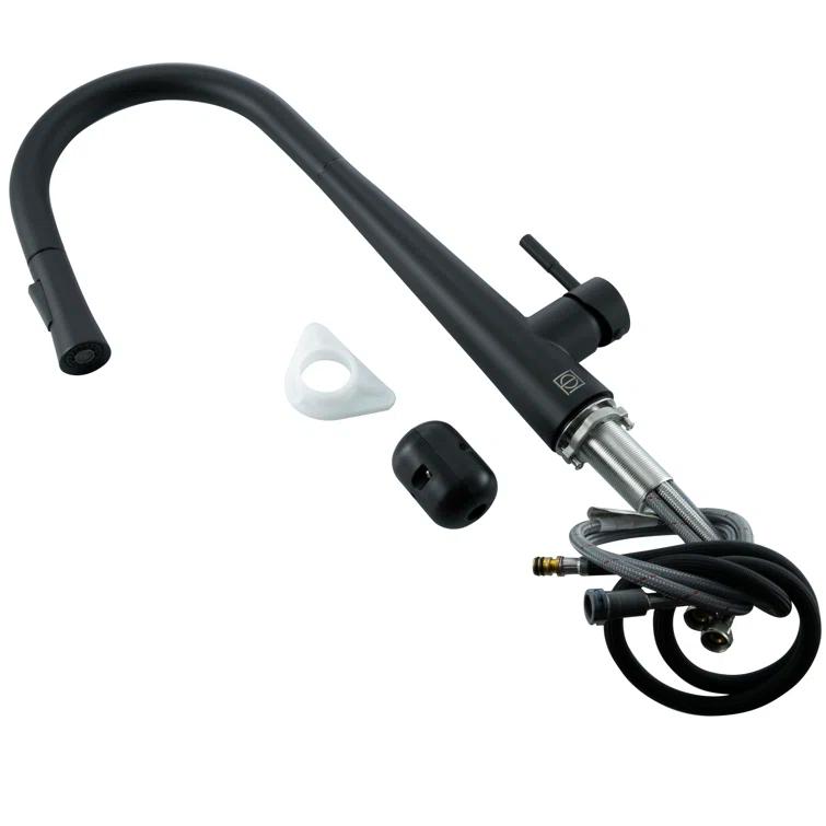 Elegant Lighting Lucas Pull Down Spray Kitchen Faucet