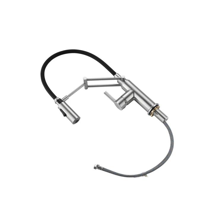 Elegant Lighting Leonardo Pull Down Spray Kitchen Faucet