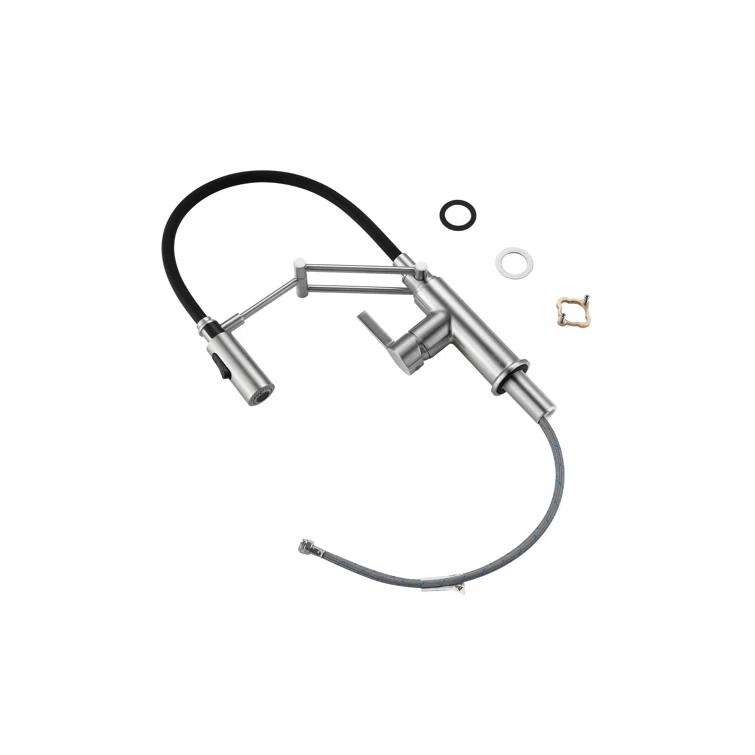 Elegant Lighting Leonardo Pull Down Spray Kitchen Faucet