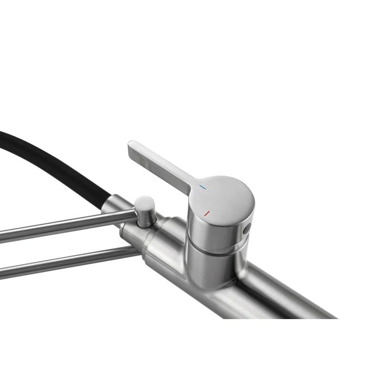 Elegant Lighting Leonardo Pull Down Spray Kitchen Faucet