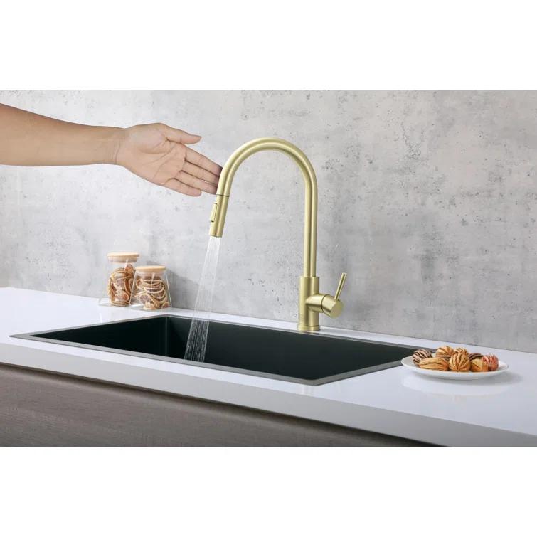 Elegant Lighting Luca Pull Down Spray Touch Kitchen Faucet